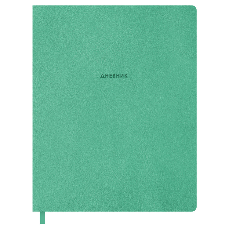 Дневник 1-11 кл. 48л. ЛАЙТ BG "Monocolor. Turquoise", иск. кожа, блинтовое тиснение, ляссе, 366666