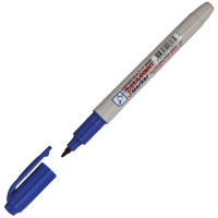 Маркер перманентный Crown "Multi Marker Super Slim" синий, пулевидный, 1мм, 207903