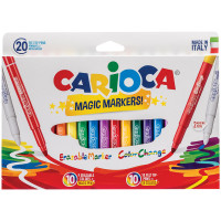 Фломастеры меняющие цвет/стираемые Carioca "Magic Markers", 18цв.+2, 20шт., картон, европодвес, 151464 Фломастеры меняющие цвет/стираемые Carioca "Magic Markers", 18цв.+2, 20шт., картон, европодвес, 151464