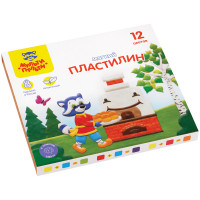 Пластилин Мульти-Пульти "Енот в сказке", 12 цветов, 144г, со стеком, картон, 328896 Пластилин Мульти-Пульти "Енот в сказке", 12 цветов, 144г, со стеком, картон, 328896