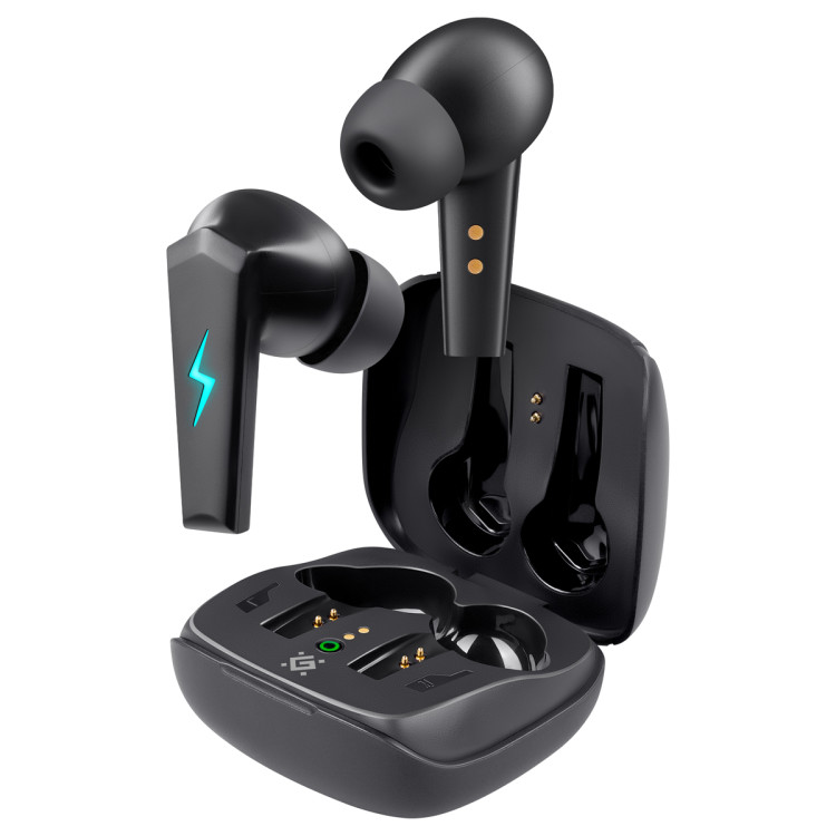 Наушники с микрофоном беспроводные Defender CyberDots 280, Bluetooth, разъем Type-C, черный, 382600