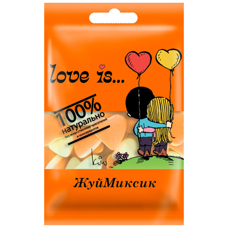 Жевательный мармелад  Love is…, банан-клубника, 20г, 344241