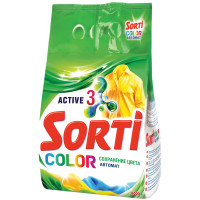 Порошок для машинной стирки Sorti "Color", 6кг, 284959 Порошок для машинной стирки Sorti "Color", 6кг, 284959