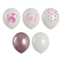 Воздушные шары, 10шт., М12/30см, MESHU "It's girl", пастель, ассорти, 374079