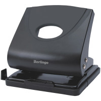 Дырокол Berlingo "Office Soft" 30л., пластиковый, черный, с линейкой, 210986 Дырокол Berlingo "Office Soft" 30л., пластиковый, черный, с линейкой, 210986