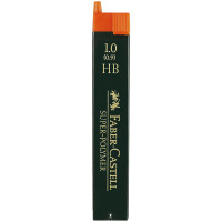 Грифели для механических карандашей Faber-Castell "Super-Polymer", 12шт., 1,0мм, HB, 286021