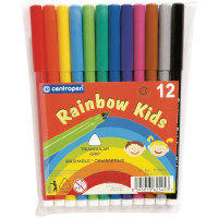 Фломастеры Centropen "Rainbow Kids", 12цв., трехгранные, смываемые, ПВХ, 214283 Фломастеры Centropen "Rainbow Kids", 12цв., трехгранные, смываемые, ПВХ, 214283