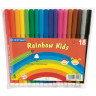 Фломастеры Centropen "Rainbow Kids", 18цв., трехгранные, смываемые, ПВХ, 214285 Фломастеры Centropen