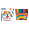 Фломастеры Centropen "Rainbow Kids", 18цв., трехгранные, смываемые, ПВХ, 214285 Фломастеры Centropen