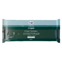 Пластилин скульптурный Гамма "Студия", оливковый, твердый, 1кг, пакет, 080111