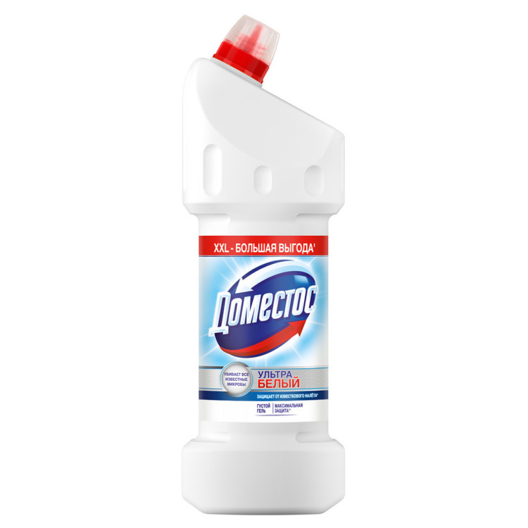 Средство для туалета Domestos "Ультра белый", гель, 1,5л, 288871