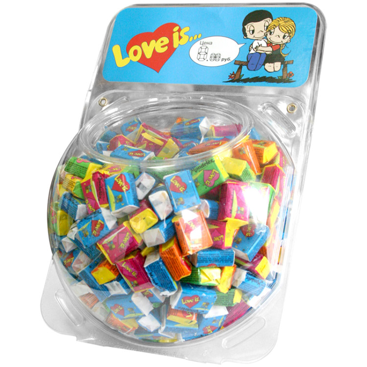 Жевательная резинка Love is…, микс-вкус, 4,2г (упаковка сфера большая), 400 штук, 347683 Жевательная резинка Love is…, микс-вкус, 4,2г (упаковка сфера большая), 400 штук, 347683