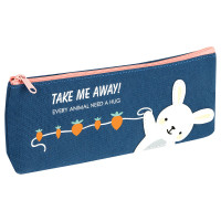 Пенал мягкий 210*82*40 MESHU "Happy rabbit", канвас, 332429