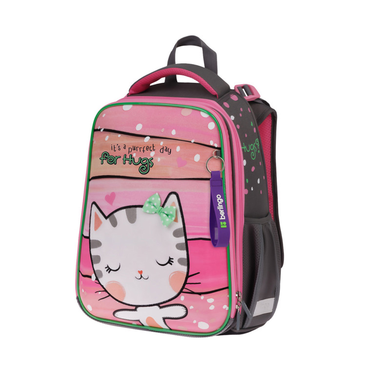 Ранец Berlingo Expert "Cat Hugs" 37*28*16см, 2 отделения, 2 кармана, анатомическая спинка, 349748