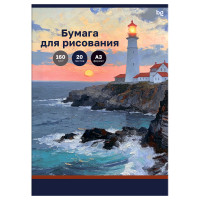 Папка для рисования А3, BG "Маяк", 20л., 160г/м2, 391354 Папка для рисования А3, BG "Маяк", 20л., 160г/м2, 391354