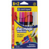 Фломастеры меняющие цвет Centropen "Duo Magic", 08цв.+2, 10шт., 24цв., картон, европодвес, 262149 Фломастеры меняющие цвет Centropen