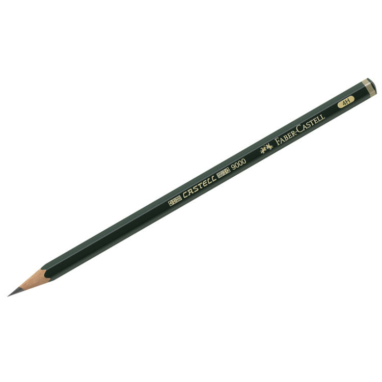Карандаш ч/г Faber-Castell "Castell 9000" 4H, заточен., 286123