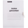 Папка для бумаг с завязками OfficeSpace, картон немелованный, 380г/м2, белый, до 200л., 257312 Папка для бумаг с завязками OfficeSpace, картон немелованный, 380г/м2, белый, до 200л., 257312