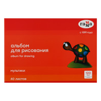 Альбом для рисования 40л., А4, на скрепке Гамма "Мультики", 120г/м2, 8 штук, 356431 Альбом для рисования 40л., А4, на скрепке Гамма "Мультики", 120г/м2, 8 штук, 356431