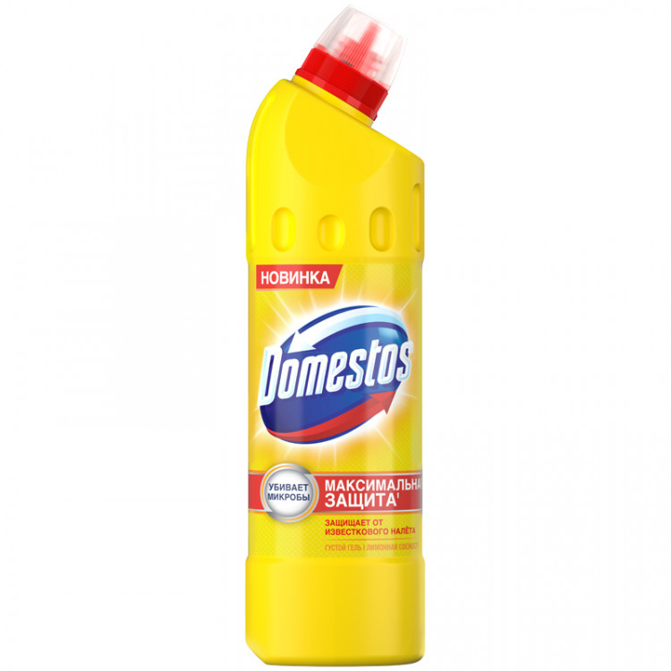 Чистящее средство универсальное Domestos "Лимонная свежесть", гель, 500мл, 267463 Чистящее средство универсальное Domestos "Лимонная свежесть", гель, 500мл, 267463