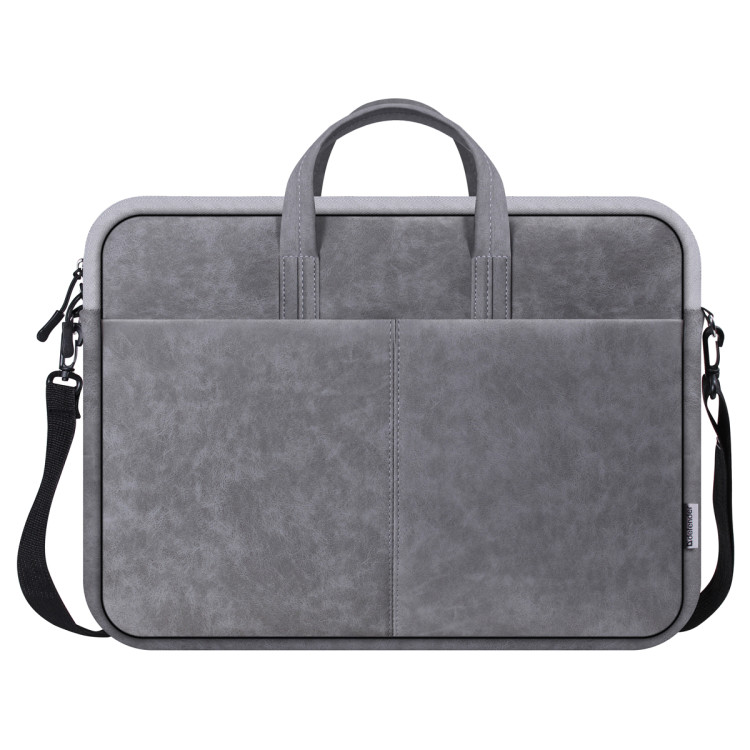 Сумка для ноутбука 15.6" Defender Solid, полиуретан, серый, карман, 382598