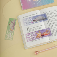 Закладки  для книг, 3шт., 135*45мм, MESHU "Сat moment", 374013