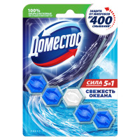 Подвесной блок для унитаза Domestos "Свежесть океана", 55г, блистер, 267461