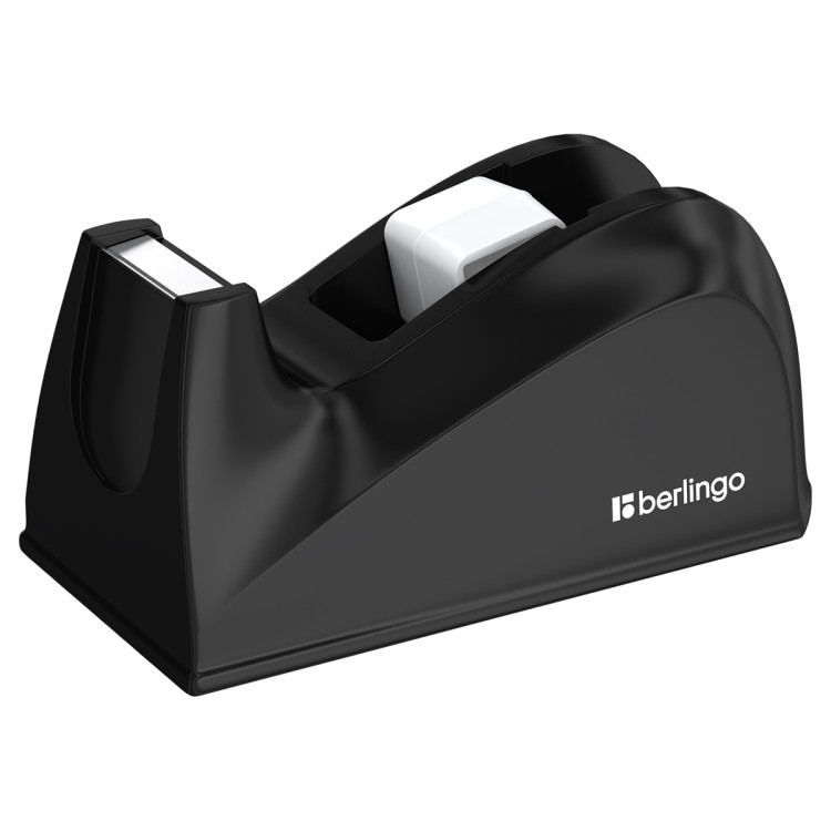 Диспенсер настольный Berlingo для канцелярской клейкой ленты, черный, 243039 Диспенсер настольный Berlingo для канцелярской клейкой ленты, черный, 243039