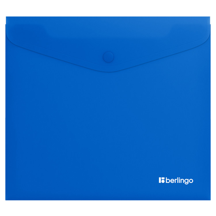 Папка-конверт на кнопке Berlingo "Soft Touch", А5+, 200мкм, софт-тач, синяя, 12 штук, 369428 Папка-конверт на кнопке Berlingo "Soft Touch", А5+, 200мкм, софт-тач, синяя, 12 штук, 369428