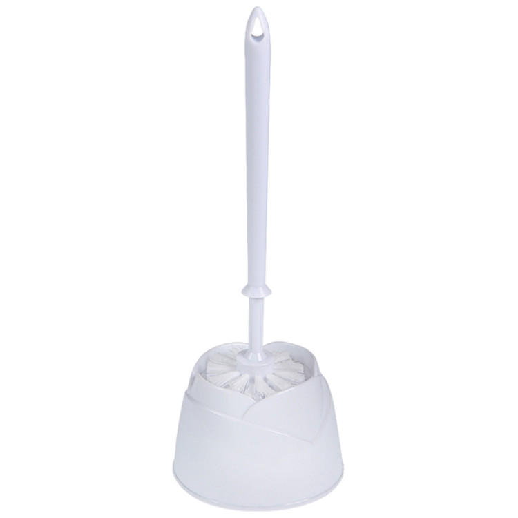 Ерш для унитаза OfficeClean, с подставкой, пластик, белый, 303066