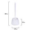 Ерш для унитаза OfficeClean, с подставкой, пластик, белый, 303066
