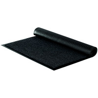 Коврик влаговпитывающий, ворсовый, ребристый OfficeClean, 60*90см, черный, 285746