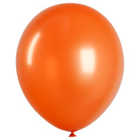 Воздушные шары,  50шт., М12/30см, MESHU, металлик, оранжевый, 362811