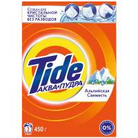 Порошок для машинной стирки Tide "Альпийская свежесть", 450г, 153739 Порошок для машинной стирки Tide "Альпийская свежесть", 450г, 153739