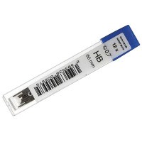 Грифели для механических карандашей Koh-I-Noor "4162", 12шт., 0,7мм, HB, 067887