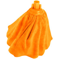 Насадка МОП для швабры OfficeClean Professional "Юбка", микрофибра, длина 28см, 110г, оранжевая, 303088