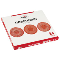Пластилин Гамма, 24 цвета, 480г, со стеком, картон. упаковка, 371194
