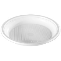 Тарелки одноразовые десертные OfficeClean, набор 100шт., ПС, белые, 16,5см, 246539 Тарелки одноразовые десертные OfficeClean, набор 100шт., ПС, белые, 16,5см, 246539