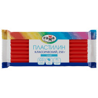 Пластилин Гамма "Классический", алый, 250г, 274069