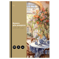 Папка для акварели, 10л., А2, BG "Веранда", 200г/м2, 368576