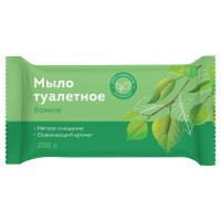 Мыло туалетное OfficeClean "Банное", флоу-пак, 200г., 340313 Мыло туалетное OfficeClean "Банное", флоу-пак, 200г., 340313