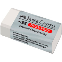 Ластик Faber-Castell "Dust Free", прямоугольный, картонный футляр, 41*18,5*11,5мм, 286065