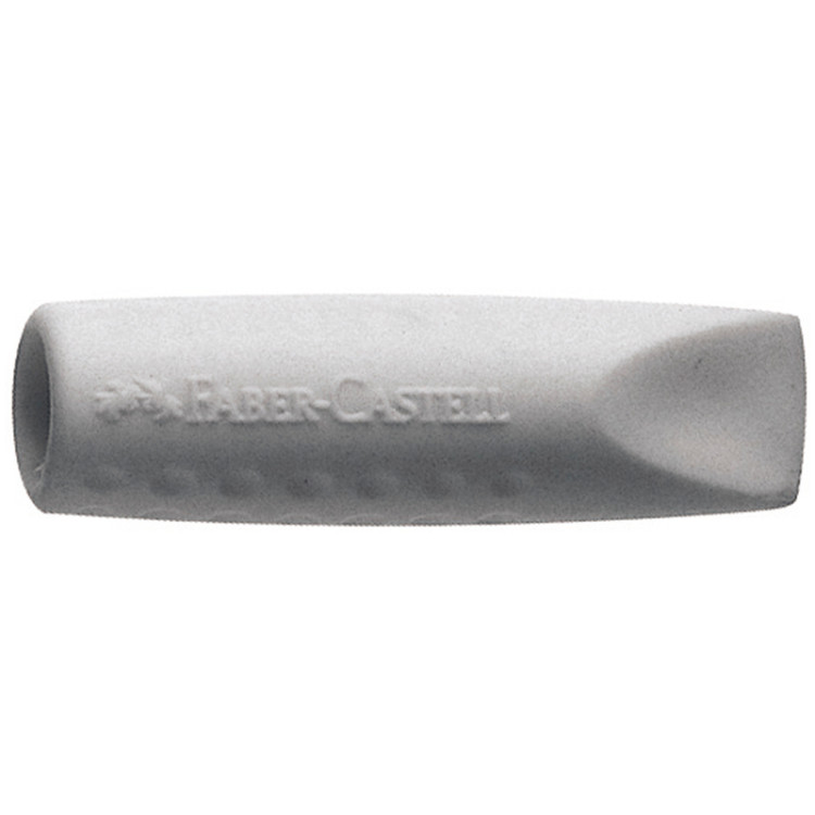 Набор ластиков-колпачков Faber-Castell "Grip 2001" 2шт., трехгранные, серые, пакет, 290370 Набор ластиков-колпачков Faber-Castell "Grip 2001" 2шт., трехгранные, серые, пакет, 290370