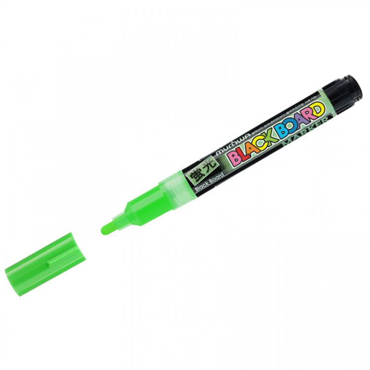 Маркер меловой MunHwa "Black Board Marker" зеленый, 3мм, водная основа, 260043