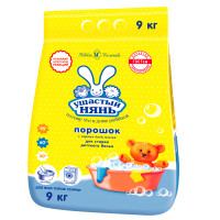 Порошок для машинной и ручной стирки Ушастый нянь, 9кг, 233904