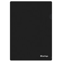 Папка-уголок Berlingo "Soft Touch", А4, 200мкм, софт-тач, черная, 12 штук, 369453