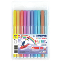 Фломастеры Centropen "Colour World. Pastel", 10цв., 2мм, смываемые, блистер, 304728 Фломастеры Centropen "Colour World. Pastel", 10цв., 2мм, смываемые, блистер, 304728
