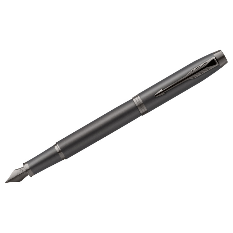 Ручка перьевая Parker "IM Professionals Monochrome Titanium" синяя, 1,0мм, подарочная упаковка, 352784