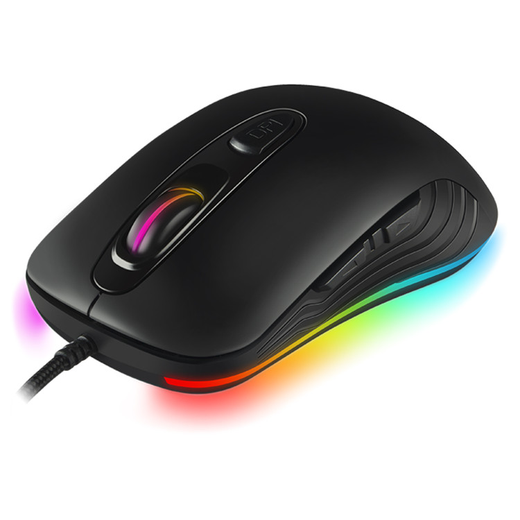 Мышь Sven RX-G820, USB, подсветка, черный, 6btn+Roll, 353273